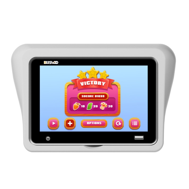 Android Rear Entertainment Headrest Grey Usb Multifunction Wifi 4k Screen Smart Tv Car Headrest Android Monitor 7 Inch Screen 