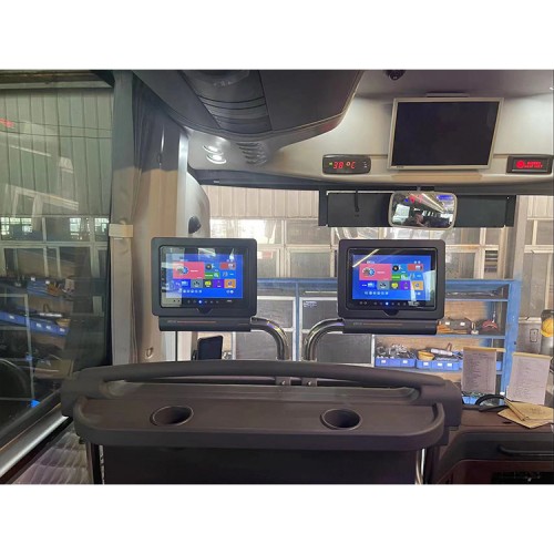 Bus seat front display screen installation rod
